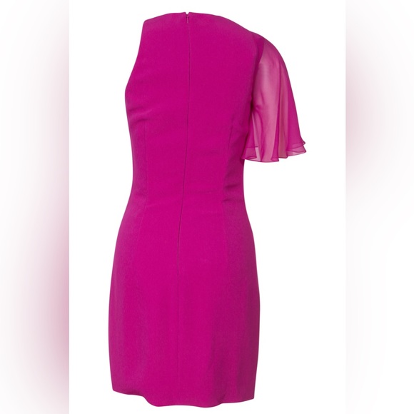 Cushnie Et Ochs Chiffon-Paneled Cutout Stretch-Crepe Mini Dress - Picture 3 of 3